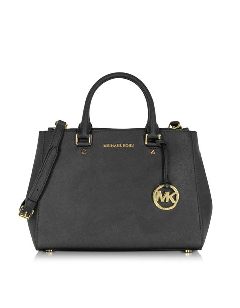 michael kors medium satchel black saffiano leather|Michael Kors ruby medium satchel.